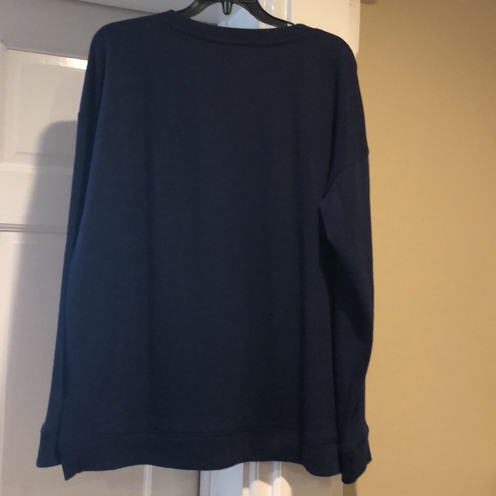 Blessed Navy Sweatshirt By New Directions Studio. New - Picture 12 of 13